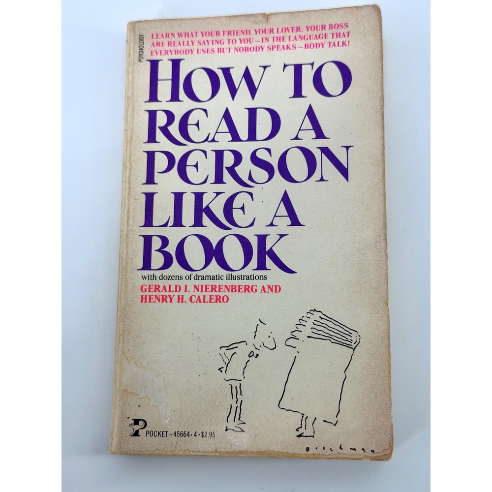 How to Read a Person Like a Book Nierenberg Calero Vintage Paperback 1973 Book